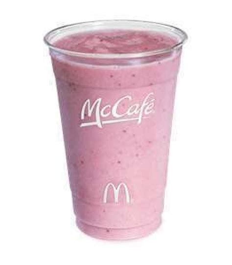 Mcd smoothie. According to the McDonald's website, a medium strawberry banana smoothie is made with a pureed mixture of fruit and juice known as the "fruit base," … 