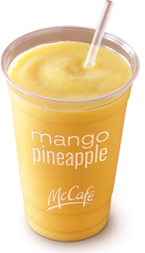 Mcdonald's mango smoothie. Sep 24, 2021 · There are 210 calories in 1 serving of McDonald’s Mango Pineapple Smoothie .: Calorie breakdown: 2% fat, 94% carbs, 4% protein. This smoothie clocks in at a far more reasonable 182 calories and 32 grams of sugar. 