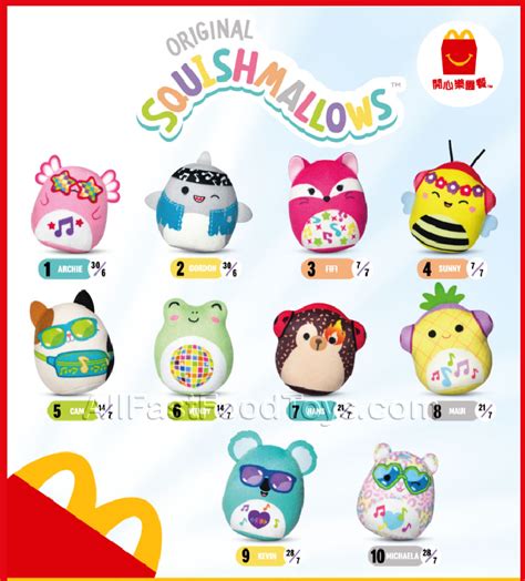Mcdonald's squishmallows 2024. A small, collectible plush is about take over your area McDonald’s. Starting soon, Happy Meals in over 70 countries will potentially have one of 24 custom Squishmallows inside them — with half ... 