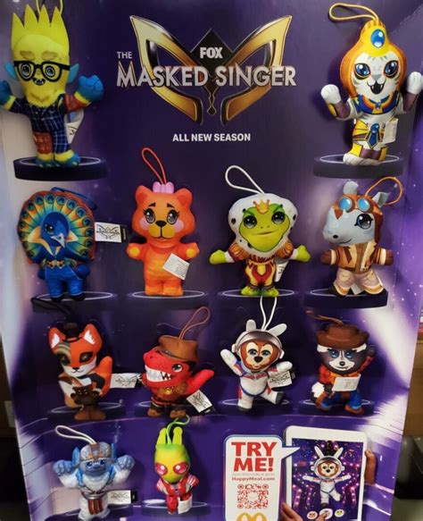 2023 McDonald's The Masked Singer Yeti Plush Toy Happy Meal Toy NIP #6. $20.52 Buy It Now or Best Offer. See Details. MCDONALDS 2023 MASKED Singer #7 Miss Teddy NIP NEW sealed, Happy Meal Toy. - $5.46. FOR SALE! McDonalds 2023 Masked Singer #7 Miss Teddy NIP NEW sealed, Happy Meal 285243397373.. 
