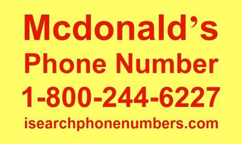 McDonald's complaints contacts. Call Customer Care on 1 (800) 244-6227. Visit Customer Care Contact Form. Tweet McDonald's Customer Care. Tweet McDonald's. Follow McDonald's. Watch McDonald's. Follow McDonald's Comments. Use this comments section to discuss problems you have had with McDonald's, or how they have handled ….
