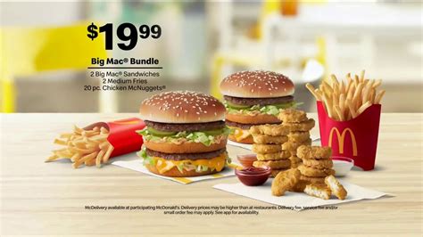 Mcdonalds big mac bundle. McDonald's cheeseburger bundle is totally worth it! If you purchase this bundle, you get three burgers and two fries in a single order. ... The famous McDonald’s Big Mac features two 100 percent pure beef patties with the special Big Mac sauce topped off with pickles, finely chopped onion, shredded lettuce, and a slice of American cheese. … 