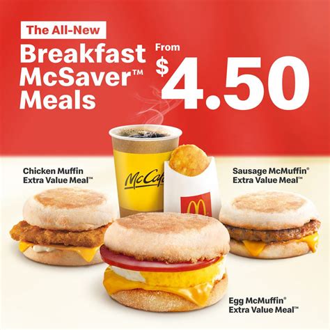 Mcdonalds breakfast specials. 
