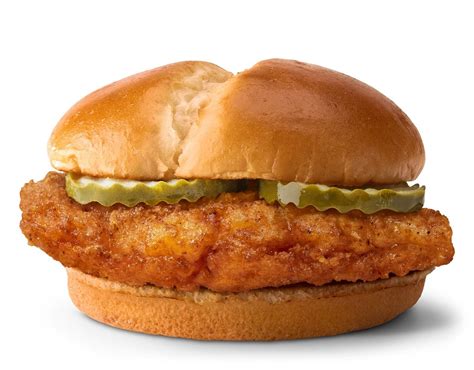 Mcdonalds chicken sandwich. Originally sold as the Crispy Chicken Sandwich, the McCrispy is a fried chicken sandwich served with pickles on a buttered potato roll. A McDonald's McCrispy Chicken Sandwich contains 470 calories, 20 grams of fat and 45 grams of carbohydrates. Keep reading to see the full nutrition facts and Weight Watchers points for a McCrispy … 