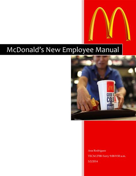 Mcdonalds operations and training manual coffee. - Principles of environmental engineering and science solutions manual download.