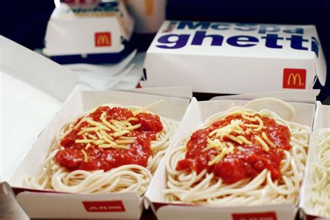 Mcdonalds spaghetti. Since 1954, McDonald’s has been dedicated to serving quality food and quick service at an affordable price for our customers. Visit your nearby McDonald’s and choose from a menu of favorites, including McCafé® coffee, tasty breakfasts, delicious burgers like our Quarter Pounder®* with Cheese and more! Restaurants nationwide offer numerous amenities to … 