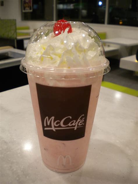 Mcdonalds strawberry milkshake. 