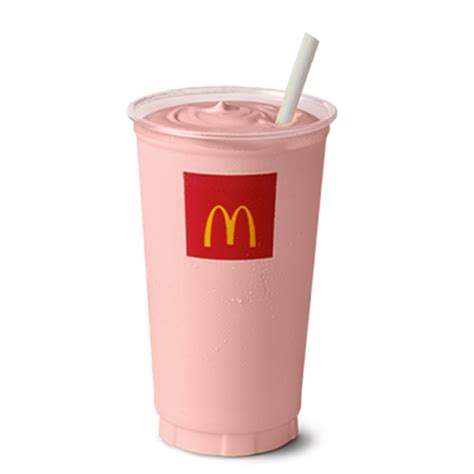 Mcdonalds strawberry shake. 