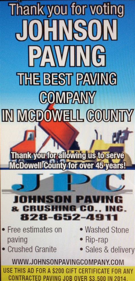 Mcdowell county nc scanner app.  Johnson Paving Company Inc is categorize...