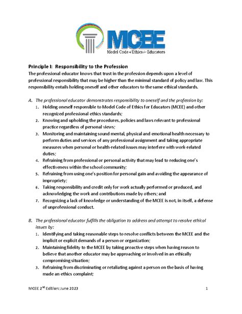 Mcee confidentiality.  The professional educator has a primary obligatio...