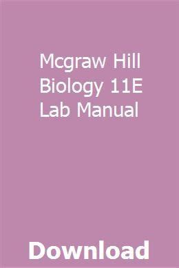 Mcgraw hill biology 11e lab manual. - Eusebio: historia de la iglesia: eusebius.
