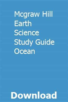 Mcgraw hill earth science study guide ocean. - Karl von appens bühnenbilder am berliner ensemble....