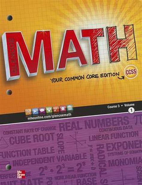Mcgraw hill math course 3 volume 1 pdf. Jan 19, 2012 · It personalizes the learning experience for every student. The write-in text, 3-hole punched, perfed pages allow students to organize while they are learning. Title. ISBN 13. Price. Glencoe Math Course 1, 1-Yr Print Student Rollover Package. 9780076625642. $15.80. 