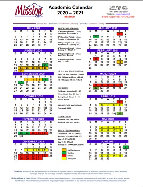 Mcisd Calendar