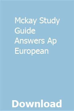 Mckay european history study guide answers for. - Wege zu neuen produkten und verfahren der biotechologie dechema monographie b 129 (dechema monographien).