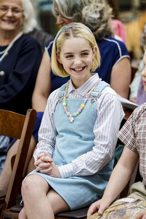 Season 4 McKenna grace young sheldon. By far the season 4 and 5 McKenna grace are my favorite eras. She's just budding and excelling so great as an actress really growing into her role chocker and all. What do you guys think!
