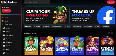 Mcluck casino login. McLuck is a social casino where you can play slots and live casino games for free. Log in to claim daily coins, join the loyalty club, and win big with McJackpots and referrals. 