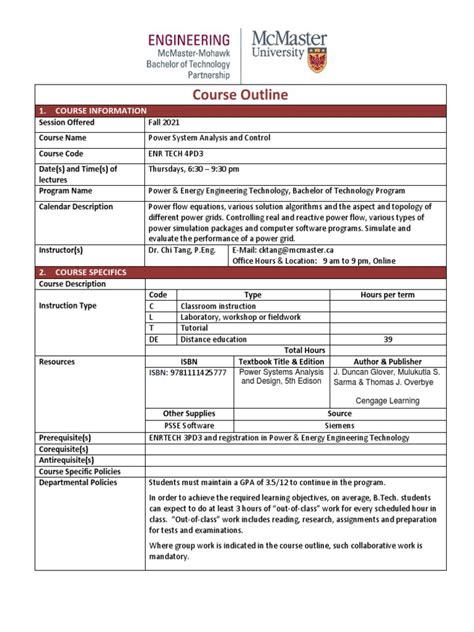 Mcmaster engineering course calendar.  Course Outline 1.  Mar 5, 2014 �...