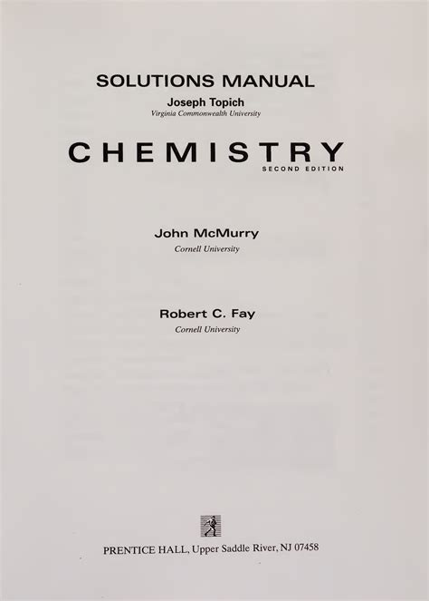 Mcmurry fay general chemistry solutions manual. - Toyota hilux 3 d4d workshop manual.