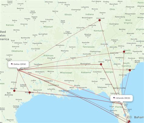 One of the most popular airlines traveling from Orlando Airport to Dallas/Fort Worth Airport is Frontier. Flights on this route from Frontier typically cost $125.68 RT, a price that is 58% more expensive than the average Orlando Airport to Dallas/Fort Worth Airport flight. The cheapest flight found was $55 RT..