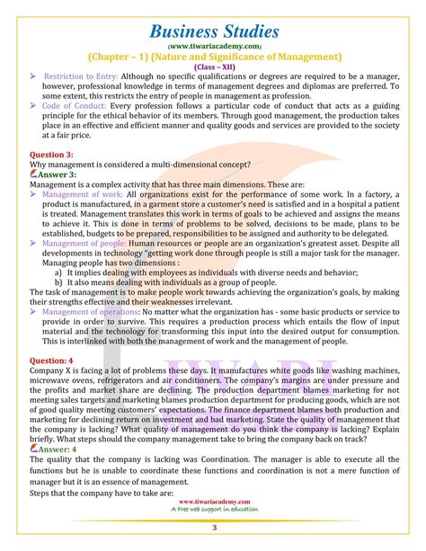 Mcq of business studies class 12 chapter 1.  Check the below NCERT MCQ ...
