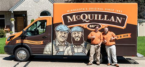 Mcquillan bros. Truck of the Month Business Management. Truck of the Month: McQuillan Bros., St. Paul, Minnesota. McQuillan Bros. are the comeback kids. By Jen Anesi-Brombach. McQuillan Bros. owners Matt (left) and John McQuillan pose in front of one of their newly rebranded trucks. Photo credit: McQuillan Bros. 