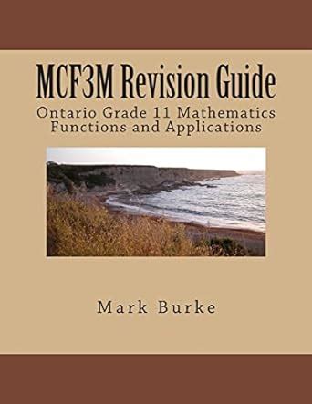 Mcr3u revision guide ontario grade 11 academic functions. - Super general cooking range user manual.