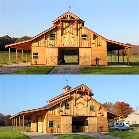 FEATURES. GUIDES & INFO. COLOR OPTIONS. Building Specs. Murphin Steel Pole Barn Workshop 42×40 comes in over 1,600 square feet. With some walls closed in, you have to figure out exactly what you need, and we can customize this one for you. Tall enough for RV’s in the center. Fit a nice office space, or whatever your heart desires.. Mcs pole barn kits