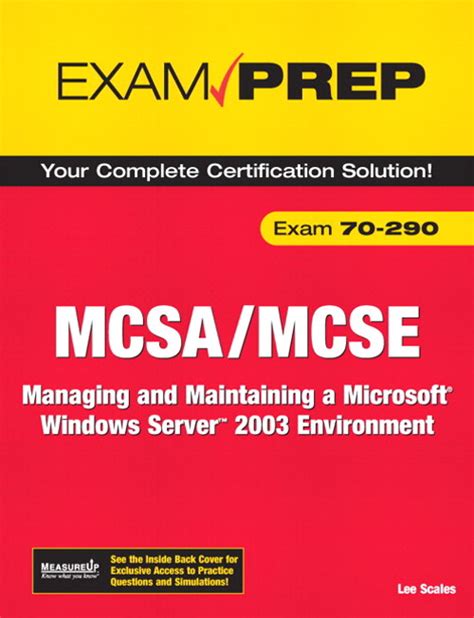 Mcsa mcse exam 70 290 study guide. - Pearson early childhood generalist study guide.