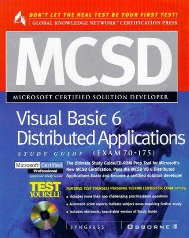 Mcsd visual basic 6 distributed applications study guide exam 70 175. - La relaxation biodynamique manuel et guide pratique.