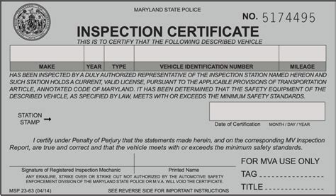 Md car inspection. A Virginia Tire & Auto service advisor will review the reasons with you. You will have 15 calendar days to make repairs and have your car re-inspected for $1 at the same inspection station. The item (s) that did not pass the original state inspection will be re-inspected. If a new issue is visible (a mirror now hanging or a cracked windshield ... 