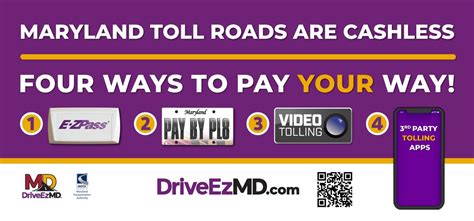 Md driveezmd pay toll. Maryland's tolling system, DriveEzMD, does not charge any fees to accept and process your Video Toll payment. If an Internet search engine has taken you to a website that is trying to... 