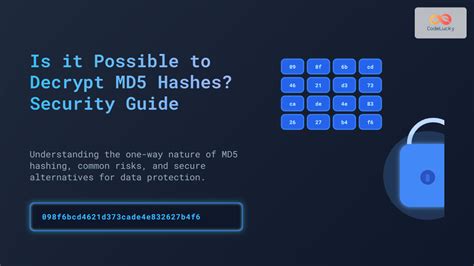 Md5 decrypt linux.  In Decrypting MD5 hashes is probably a goal for most of ...