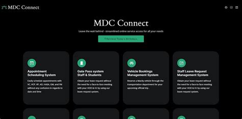 Jun 24, 2020 ... Stay connected to MDC where ever you go! Registration, support, student services, campus map, MDC News all at your fingertips..