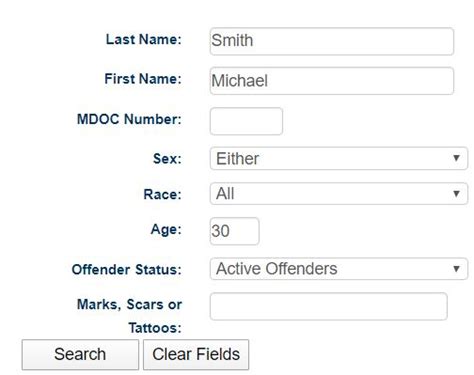 Mdoc parole inmate search.  Click on Inmate Search to search for active in...