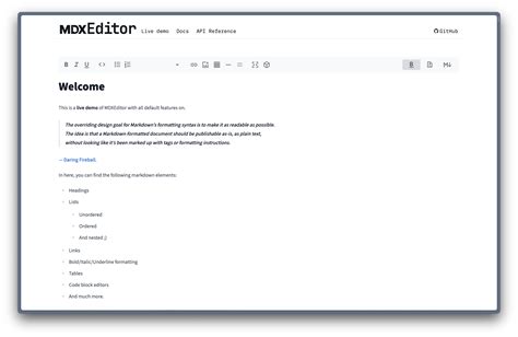 Mdx markdown editor.  &mdash; Daring Fireball. ) The easiest way to get star...
