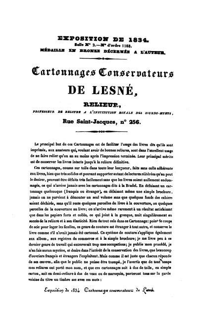 Mémoire présenté au jury d'exposition de 1834 sur les cartonnages conservateurs inventés par lesné père. - Fontainebleau climbs a guide to the best bouldering and circuits.