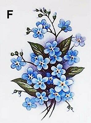 Me Not Flower SelectASize Waterslide Ceramic Decals Bx