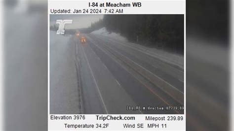 Webcam - Meacham: I-84 at (Meacham, Oregon, United States, North America) Latest snapshot. 