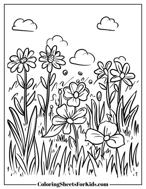 Meadow Coloring Page