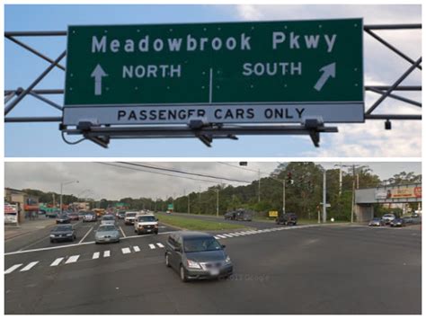  Exit M6E from the southbound Meadowbrook State Parkway to the eastbound Southern Parkway. The ramps will be closed from 10 p.m. to 5 a.m., weather permitting, and will facilitate highway maintenance. . 