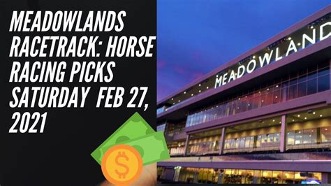 Derick Giwner's analysis of the Saturday 1/27 card at The Meadowlands. Derick Giwner's analysis of the Saturday 1/27 card at The Meadowlands. ... Race 1: $15,000 Claiming - Pick 5.