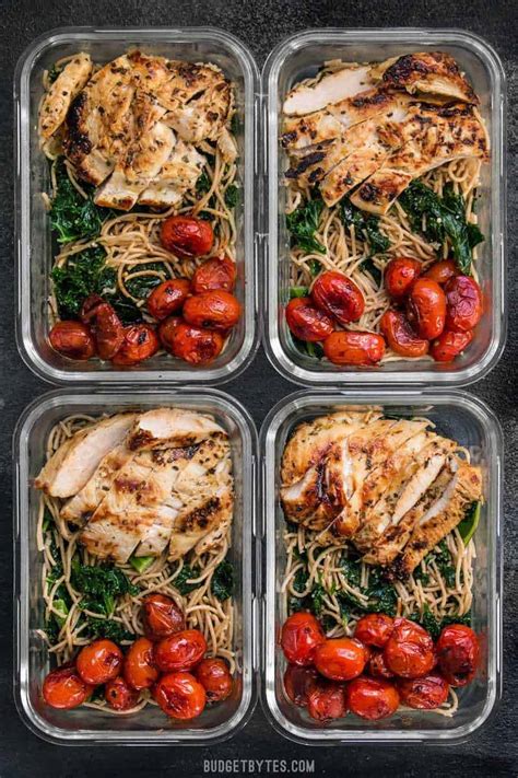Meal prep pasta. 7 Jul 2021 ... Not only does it make dinner easy to throw together (and quick) but it makes cleanup a breeze. It also makes a great make-ahead meal, since it ... 