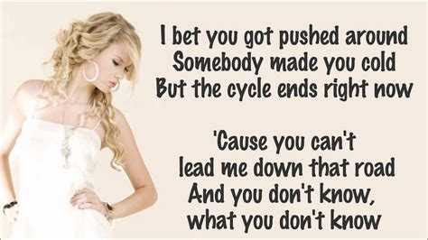 Mean taylor swift lyrics. [Verse 1] The way you move is like a full on rainstorm and I'm a house of cards You're the kind of reckless that should send me runnin' But I kinda know that I won't get far And you stood there in ... 