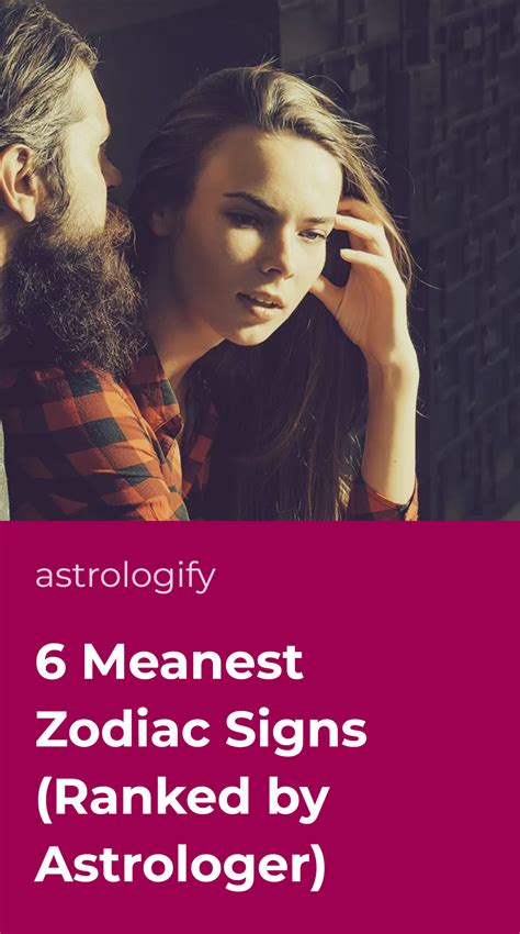 Meanest zodiac signs ranked. .  Check meanings, examples, usage tips, pronunciat...
