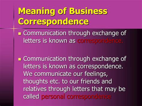 Meaning And Importance Of Business Correspondence - Vedantu