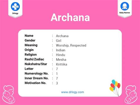 Meaning of Archana Hindu Girl Name Archana Bachpan.com