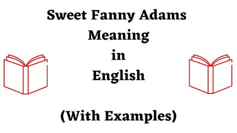 Meaning of sweet fanny adams in English - Cambridge Dictionary