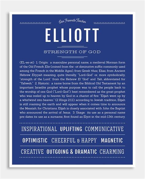 Meaning of the name Elliott