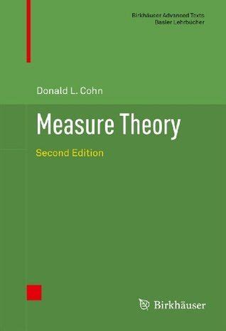 Full Download Measure Theory Second Edition By Donald L Cohn